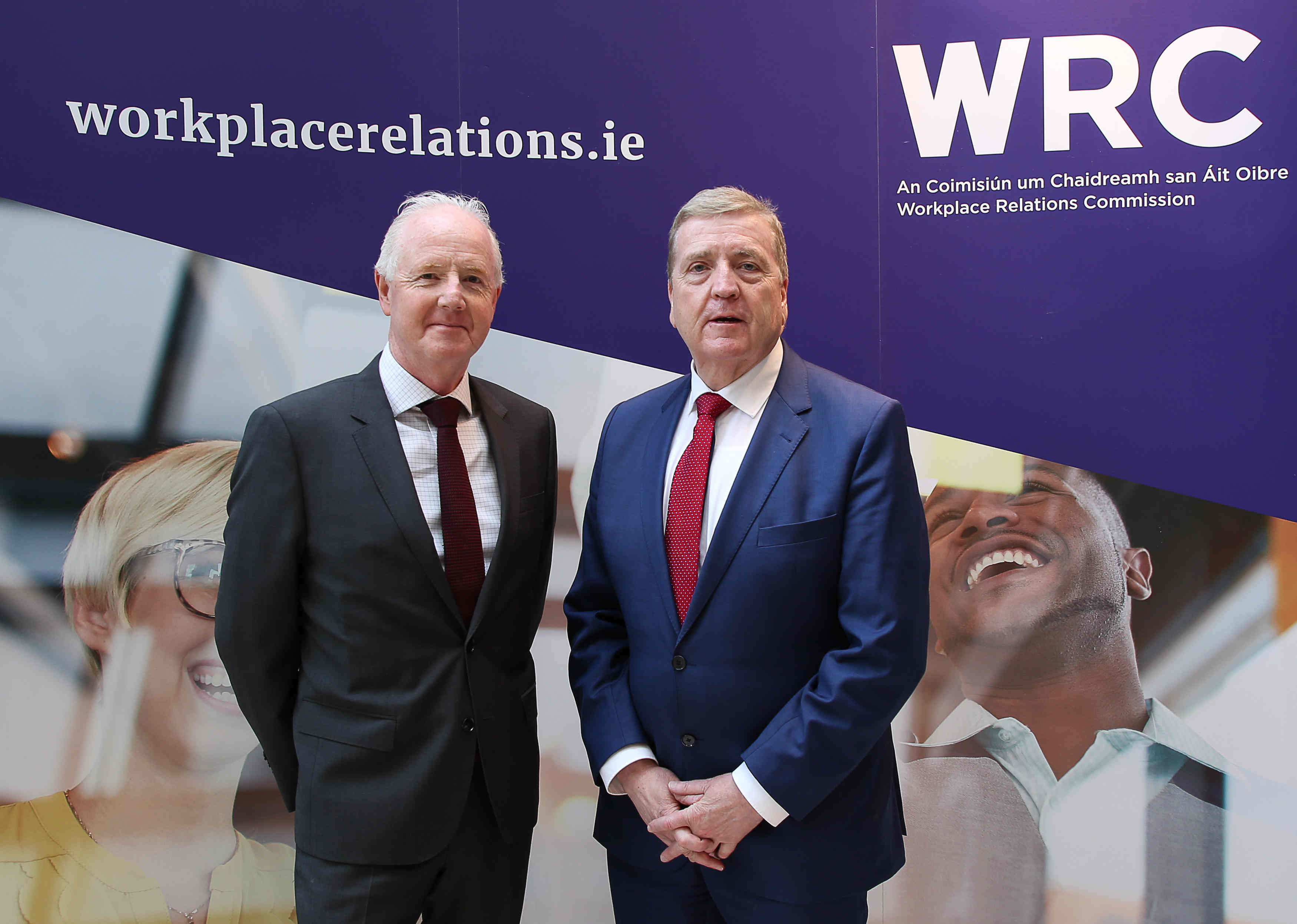 Image of WRC Director General Liam kelly and Minister Pat Breen