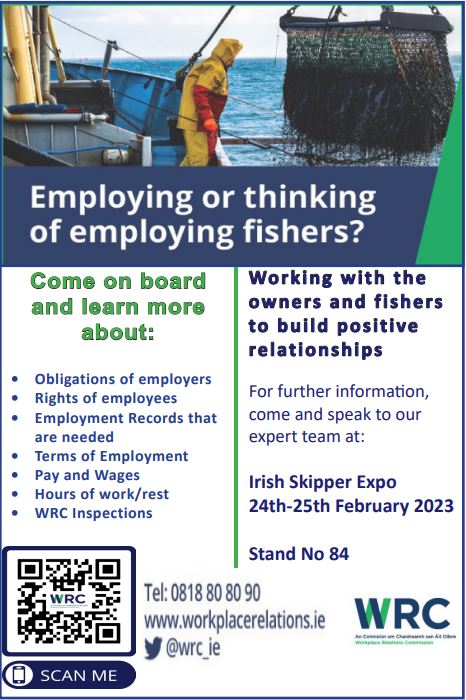 This is a poster with details of the Irish Skipper Expo, a fully accessible PDF version is available below this image 